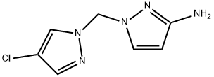 1-((4-氯-1H-吡唑-1-基)甲基)-1H-吡唑-3-胺 结构式