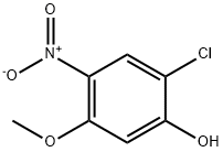 2-氯-5-甲氧基-4-硝基苯酚 结构式