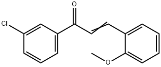 (2E)-1-(3-chlorophenyl)-3-(2-methoxyphenyl)prop-2-en-1-one 结构式