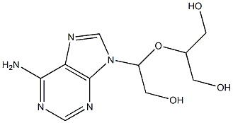 1,3-Propanediol, 2-[1-(6-amino-9H-purin-9-yl)-2-hydroxyethoxy]- 结构式