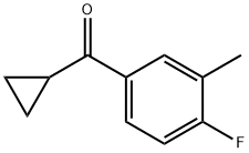 cyclopropyl(4-fluoro-3-methylphenyl)methanone 结构式