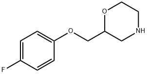 2-((4-氟苯氧基)甲基)吗啉 结构式