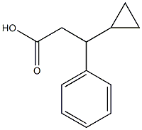 3-环丙基-3-苯基丙酸 结构式