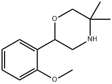 2-(2-methoxyphenyl)-5,5-dimethylmorpholine 结构式