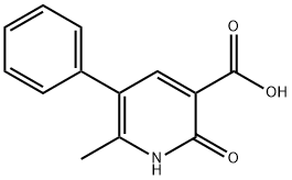6-甲基-2-氧代-5-苯基-1,2-二氢吡啶-3-羧酸 结构式