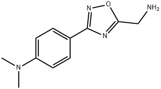 4-[5-(aminomethyl)-1,2,4-oxadiazol-3-yl]-N,N-dimethylaniline 结构式