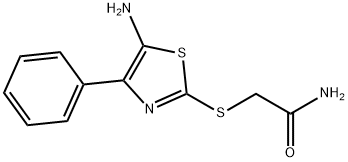 2-((5-氨基-4-苯基噻唑-2-基)硫代)乙酰胺 结构式