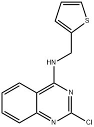 2-氯-N-(噻吩-2-基甲基)喹唑啉-4-胺 结构式