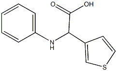 2-(phenylamino)-2-(thiophen-3-yl)acetic acid 结构式