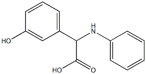2-(3-hydroxyphenyl)-2-(phenylamino)acetic acid 结构式