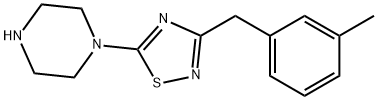 1-{3-[(3-methylphenyl)methyl]-1,2,4-thiadiazol-5-yl}piperazine 结构式