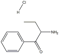 2-氨基-1-苯基丁烷-1-酮盐酸 结构式