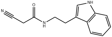 2-cyano-N-[2-(1H-indol-3-yl)ethyl]acetamide 结构式