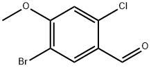 5-溴-2-氯-4-甲氧基苯甲醛 结构式
