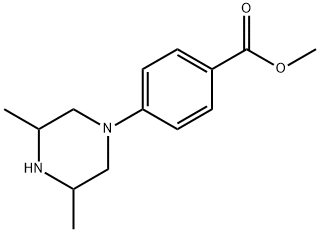 4-(3,5-二甲基哌嗪-1-基)苯甲酸甲酯 结构式
