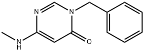 3-Benzyl-6-methylamino-3H-pyrimidin-4-one 结构式