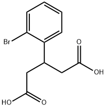 3-(2-溴苯基)戊二酸 结构式