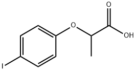 2-(4-碘苯氧基)丙酸 结构式