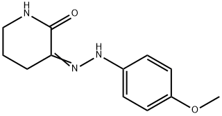 (3E)-3-[(4-methoxyphenyl)hydrazinylidene]piperidin-2-one 结构式