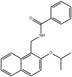 N-(2-Isopropoxy-naphthalen-1-ylmethyl)-benzamide 结构式