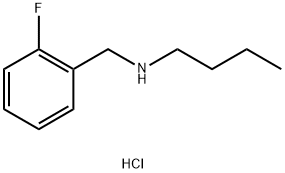 butyl[(2-fluorophenyl)methyl]amine hydrochloride 结构式