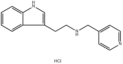 [2-(1H-indol-3-yl)ethyl][(pyridin-4-yl)methyl]amine hydrochloride 结构式