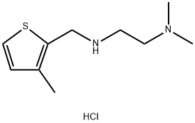 N,N-dimethyl-N-[(3-methyl-2-thienyl)methyl]-1,2-ethanediamine dihydrochloride 结构式