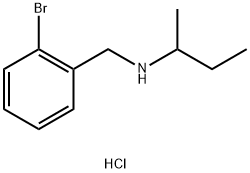[(2-bromophenyl)methyl](butan-2-yl)amine hydrochloride 结构式