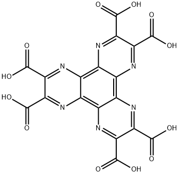 二吡嗪[2,3-F:2',3'-H]喹啉-2,3,6,7,10,11-六羧酸 结构式