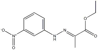 (E)-ethyl 2-(2-(3-nitrophenyl)hydrazono)propanoate 结构式