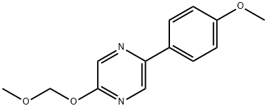 2-Methoxymethoxy-5-(4-methoxy-phenyl)-pyrazine 结构式