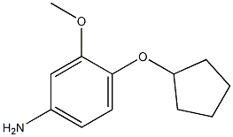 Benzenamine,4-(cyclopentyloxy)-3-methoxy- 结构式
