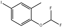 1-(二氟甲氧基)-4-碘-2-甲基苯 结构式