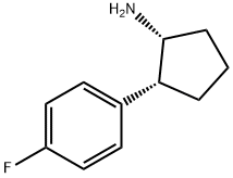 cis-2-(4-fluorophenyl)cyclopentanamine 结构式