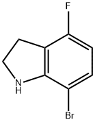 7-溴-4-氟吲哚啉 结构式