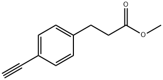 3-(4-乙炔基苯基)丙酸甲酯 结构式