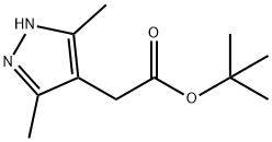 (3,5-二甲基-1H-吡咯-4-基)-乙酸叔丁酯 结构式