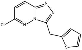 6-chloro-3-(2-thienylmethyl)[1,2,4]triazolo[4,3-b]pyridazine 结构式