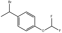 1-(1-溴乙基)-4-(二氟甲氧基)苯 结构式