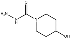 4-Hydroxypiperidine-1-carbohydrazide 结构式