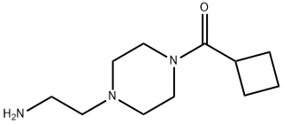 (4-(2-氨基乙基)哌嗪-1-基)(环丁基)甲酮 结构式