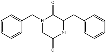 1,3-二苯甲基哌嗪-2,5-二酮 结构式