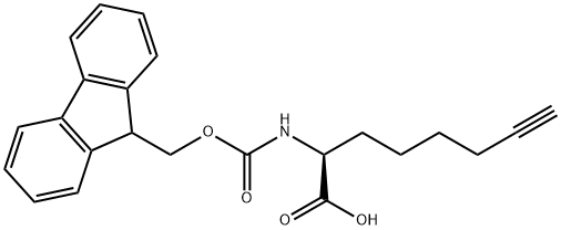 (2S)-2-(Fmoc-amino)-7-octynoic acid 结构式