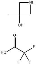 3-甲基氮杂环丁烷-3-醇三氟乙酸 结构式