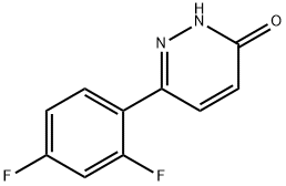 6-(2,4-二氟苯基)哒嗪-3-醇 结构式