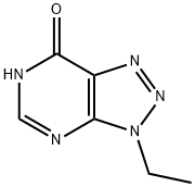 3-Ethyl-3,6-dihydro-7H-[1,2,3]triazolo[4,5-d]pyrimidin-7-one 结构式