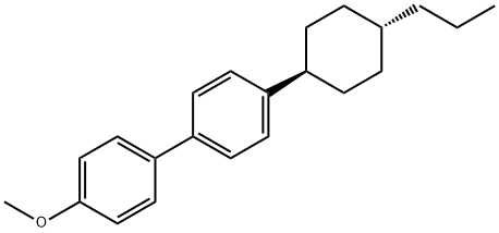 4-丙基环己基-4'-甲氧基联苯 结构式