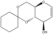 4,6-O-亚环己基-D-葡萄糖醛 结构式