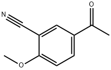 5-乙酰-2-甲氧基苯腈 结构式