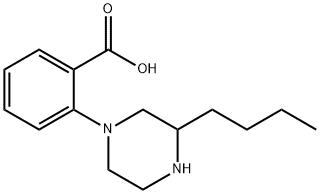 1-(2-carboxyphenyl)-3-n-butyl piperazine 结构式